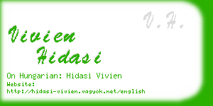 vivien hidasi business card